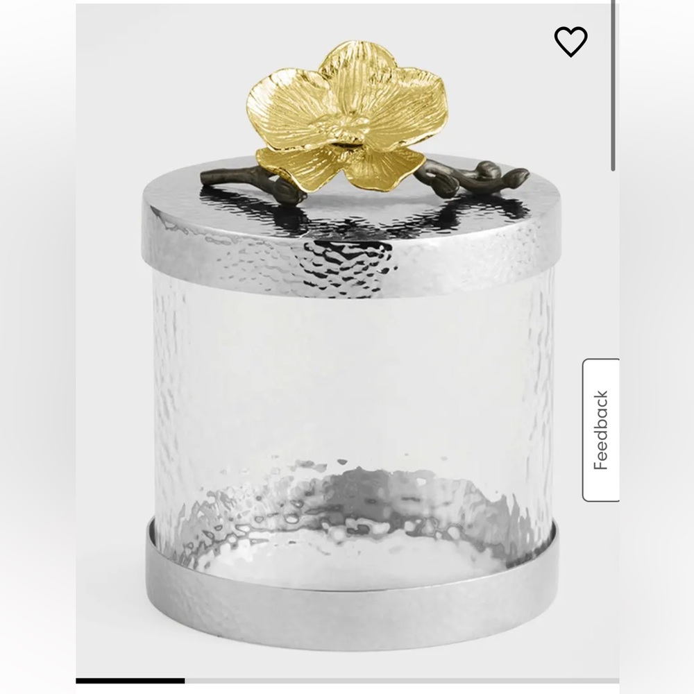 Michael Aram Gold Orchid Canister XS